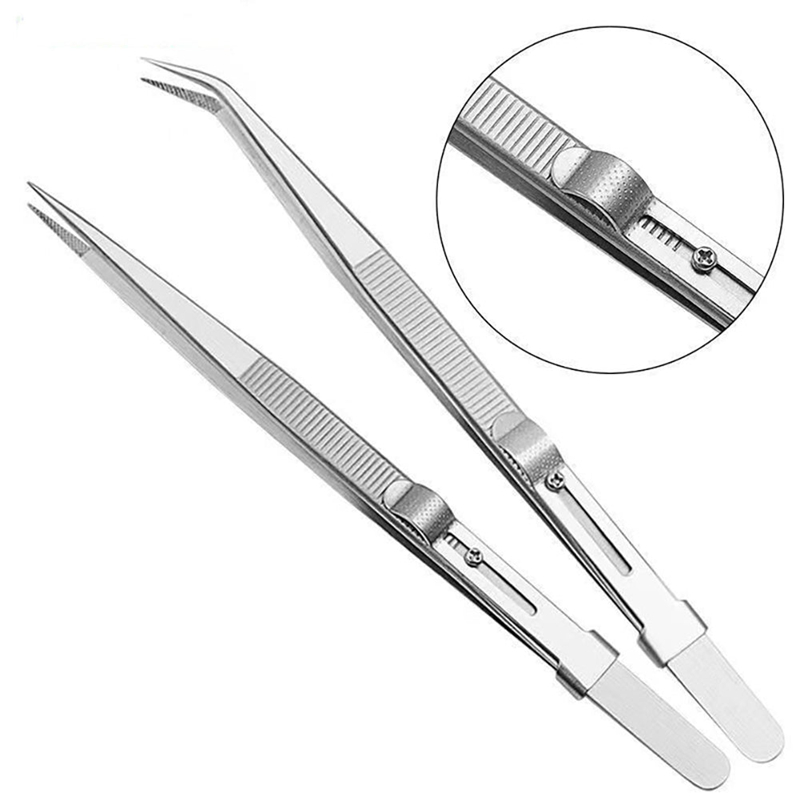 Elektronik Repair - Adjustable Self Clamping Tweezers Jewelry Making