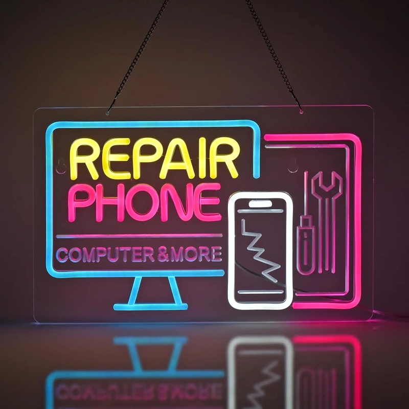 Electronics Repair Shop - Phone Repair Neon Sign LED Lights