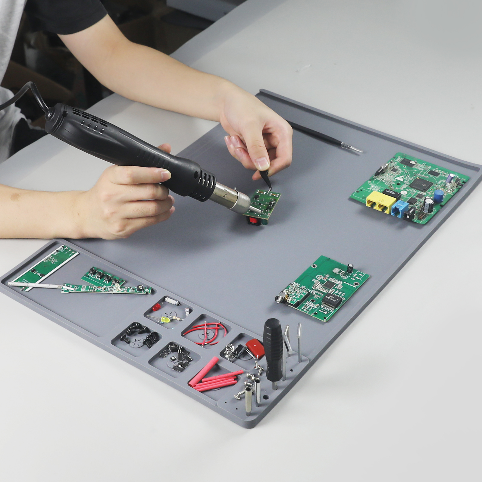 Electronics Repair Mat - NEWACALOX 500x350mm Large Soldering Mat Silicone