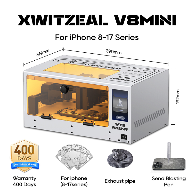 Electronics Repair Training - Xwitzeal® V8 MINI Laser Glue Removal