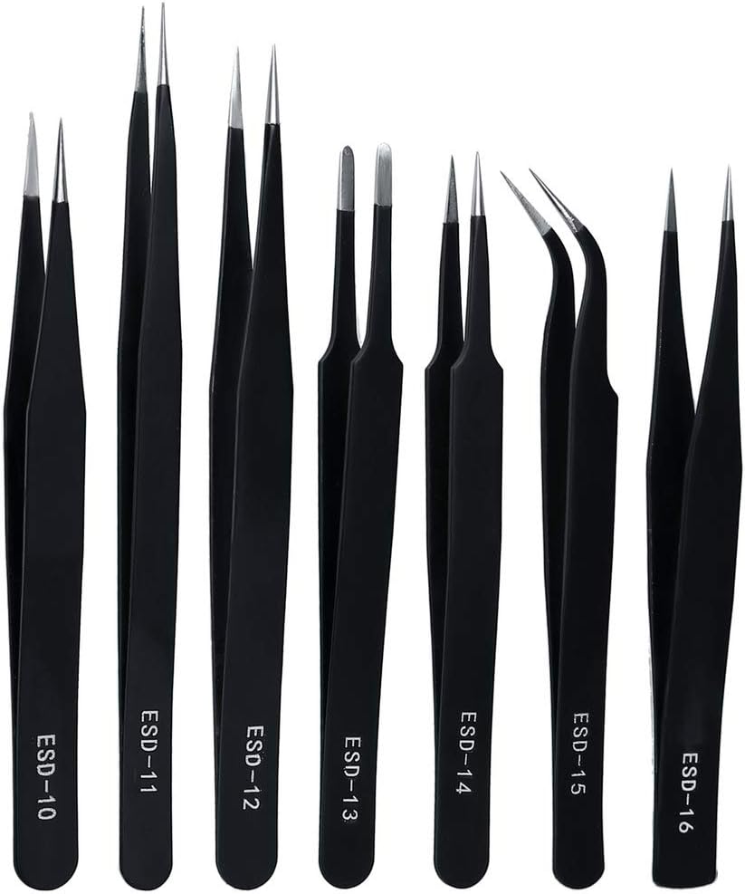 ESD Anti-Static Tweezers Set,  - Electronics Repair Lab recensie en prijs