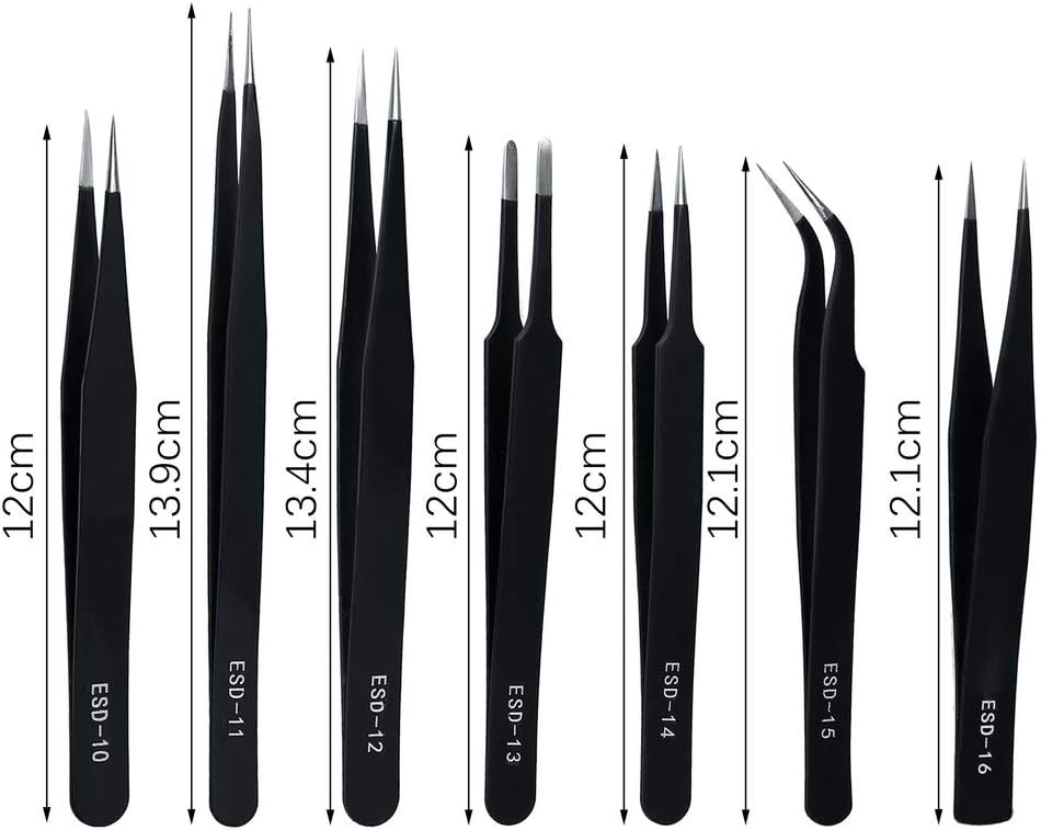 ESD Anti-Static Tweezers Set,  - Electronics Repair Lab recensie en prijs