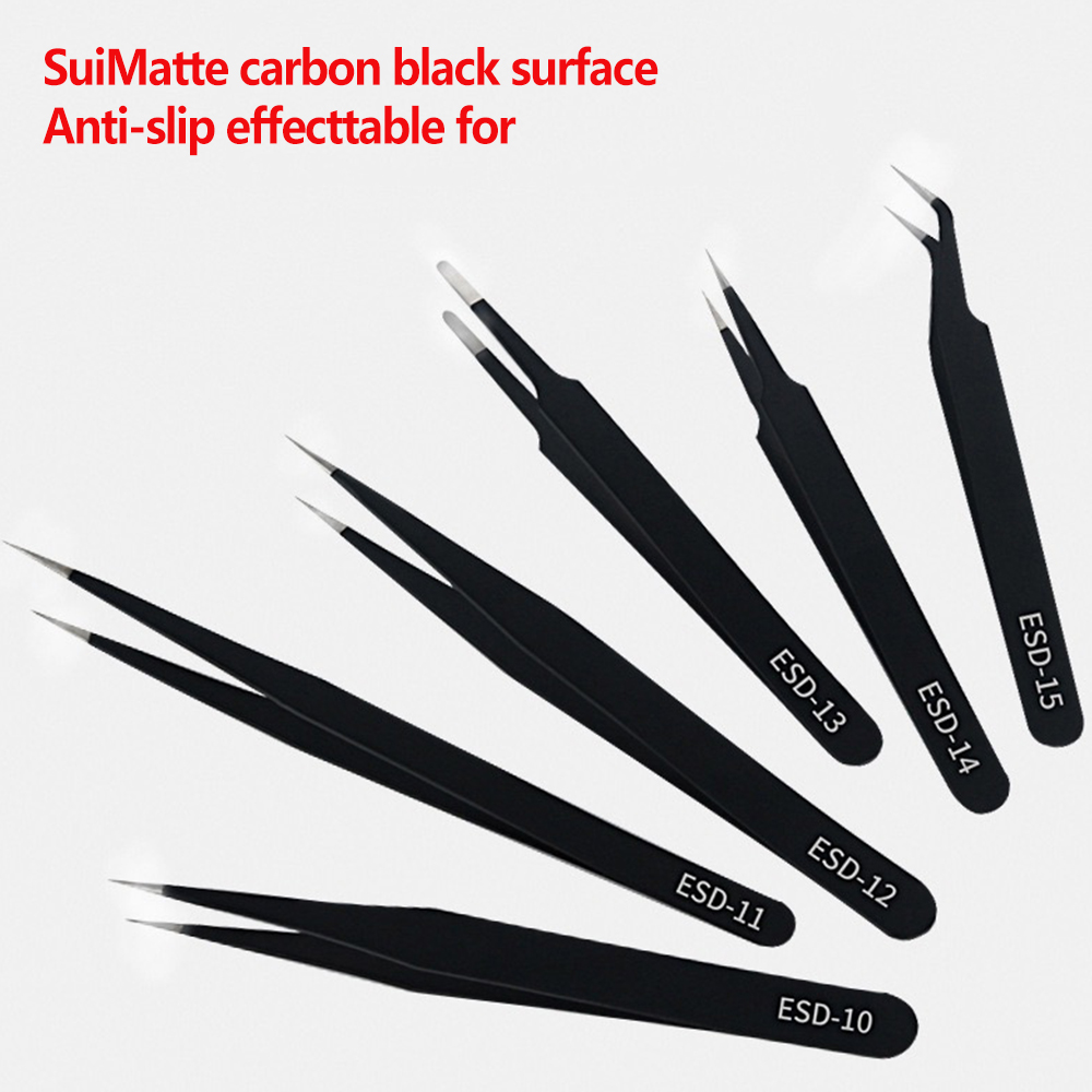 6pcs Precision Tweezers Set ES - Elektronik Repair recensie en prijs