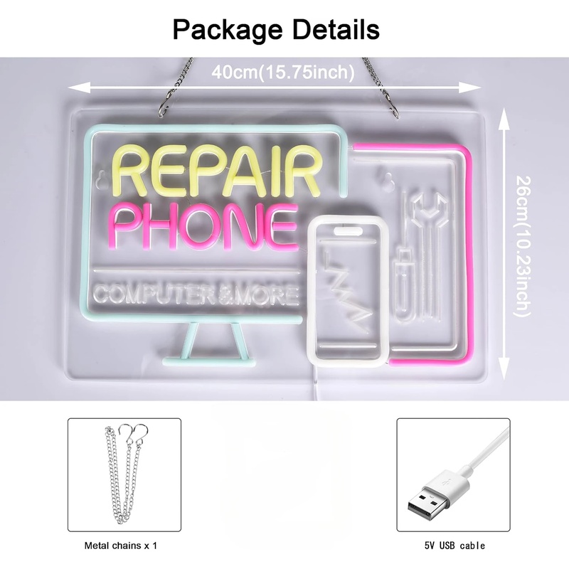 Phone Repair Neon Sign LED Lig - Electronics Repair Shop recensie en prijs