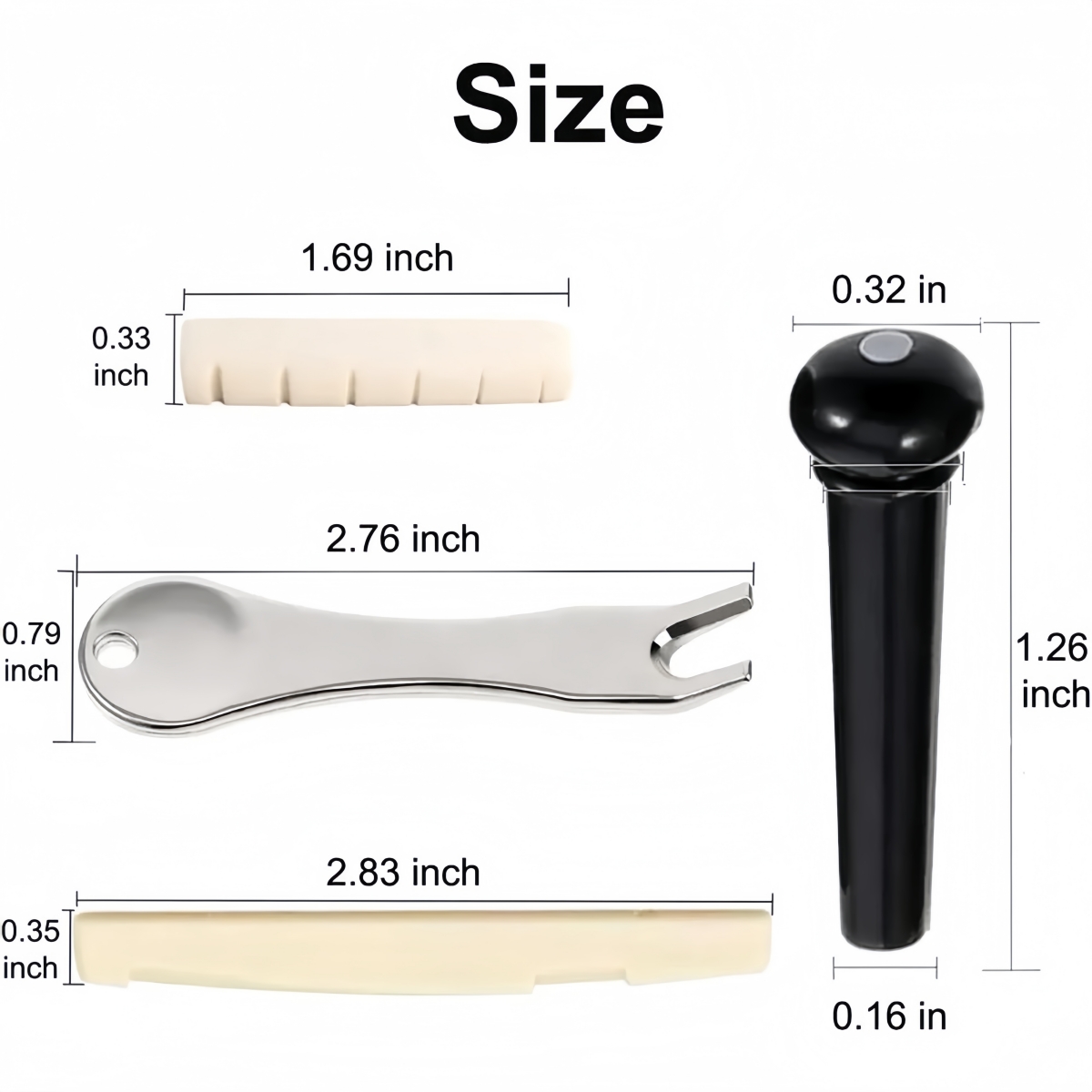 Miwayer Acoustic Guitar Bridge - Spudger Plastic Set recensie en prijs