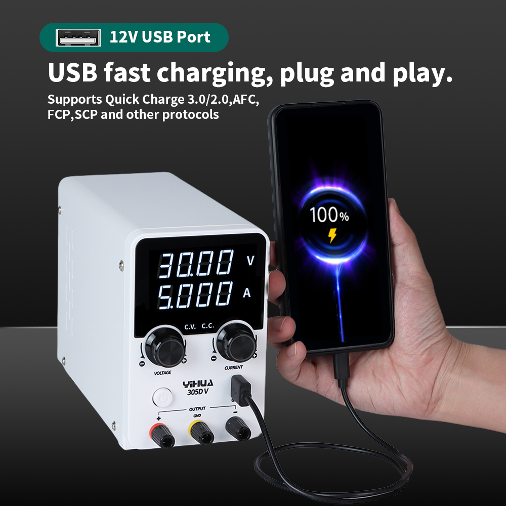 YIHUA 305D-V 180W DC Power Sup - Electronics Repair Lab recensie en prijs