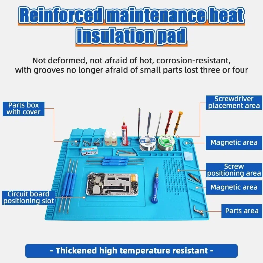 Heat Insulation Magnetic Silic - Electronics Repair Mat recensie en prijs