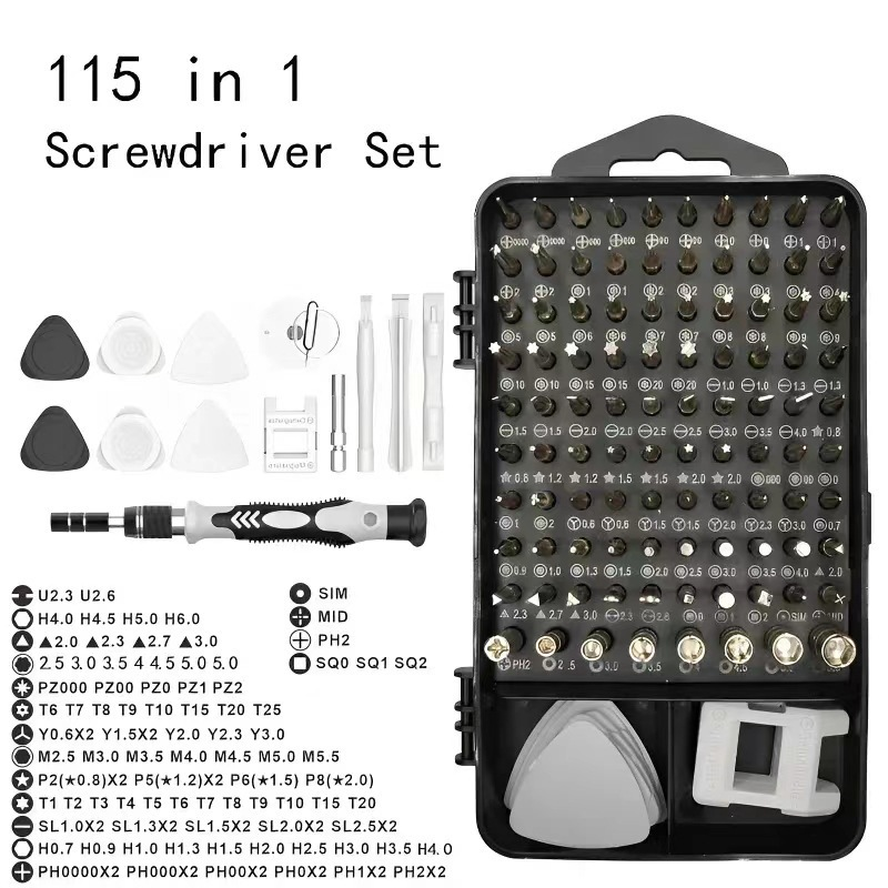 115-in-1 Screwdriver Set, Mult - Electronics Repair Training recensie en prijs
