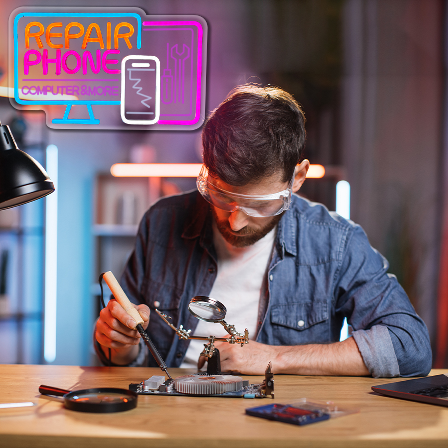 Phone Repair Led Neon Sign, 3D - Electronics Repair Shop recensie en prijs
